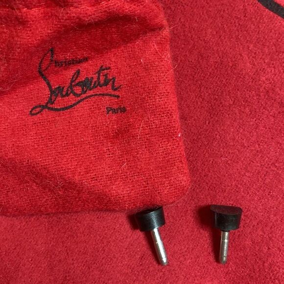 Christian Louboutin Black Patent Leather Stiletto Heels, US8 - Picture 10 of 10